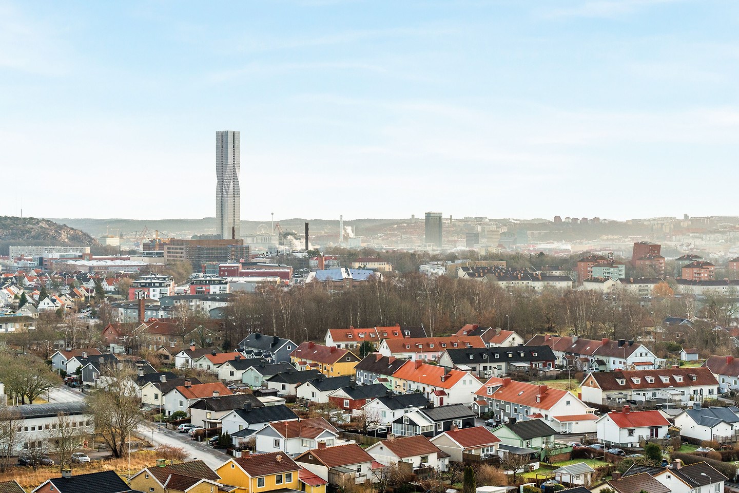 Utsikt över Göteborg från vårt massagerum